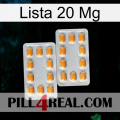 Lista 20 Mg cialis4